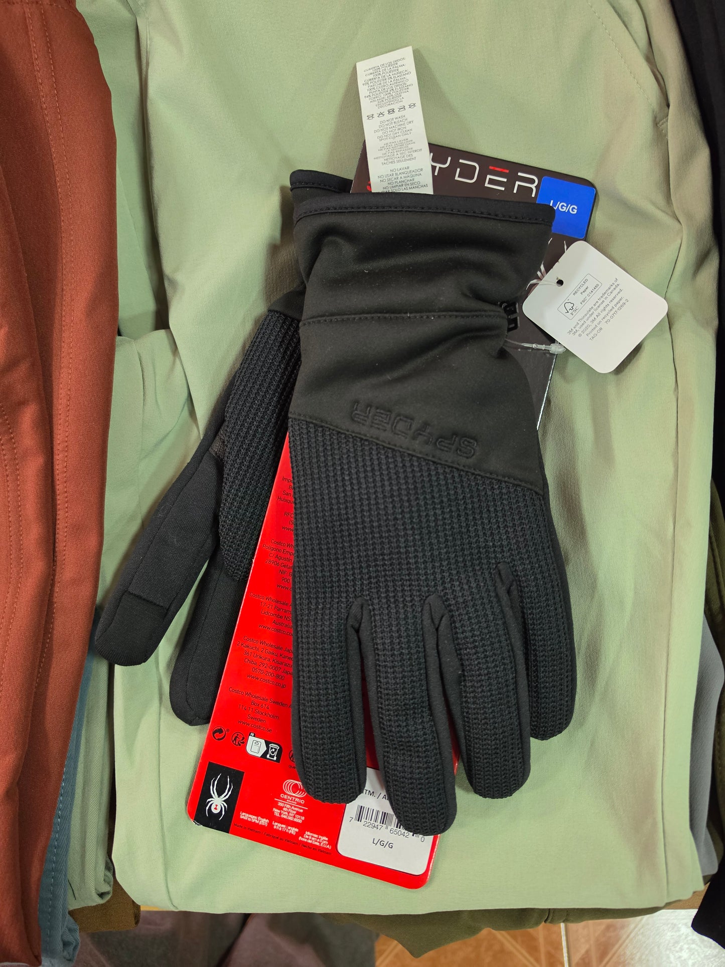 Guantes Invierno Hombre Spyder Térmicos Touch Pantalla Tactil