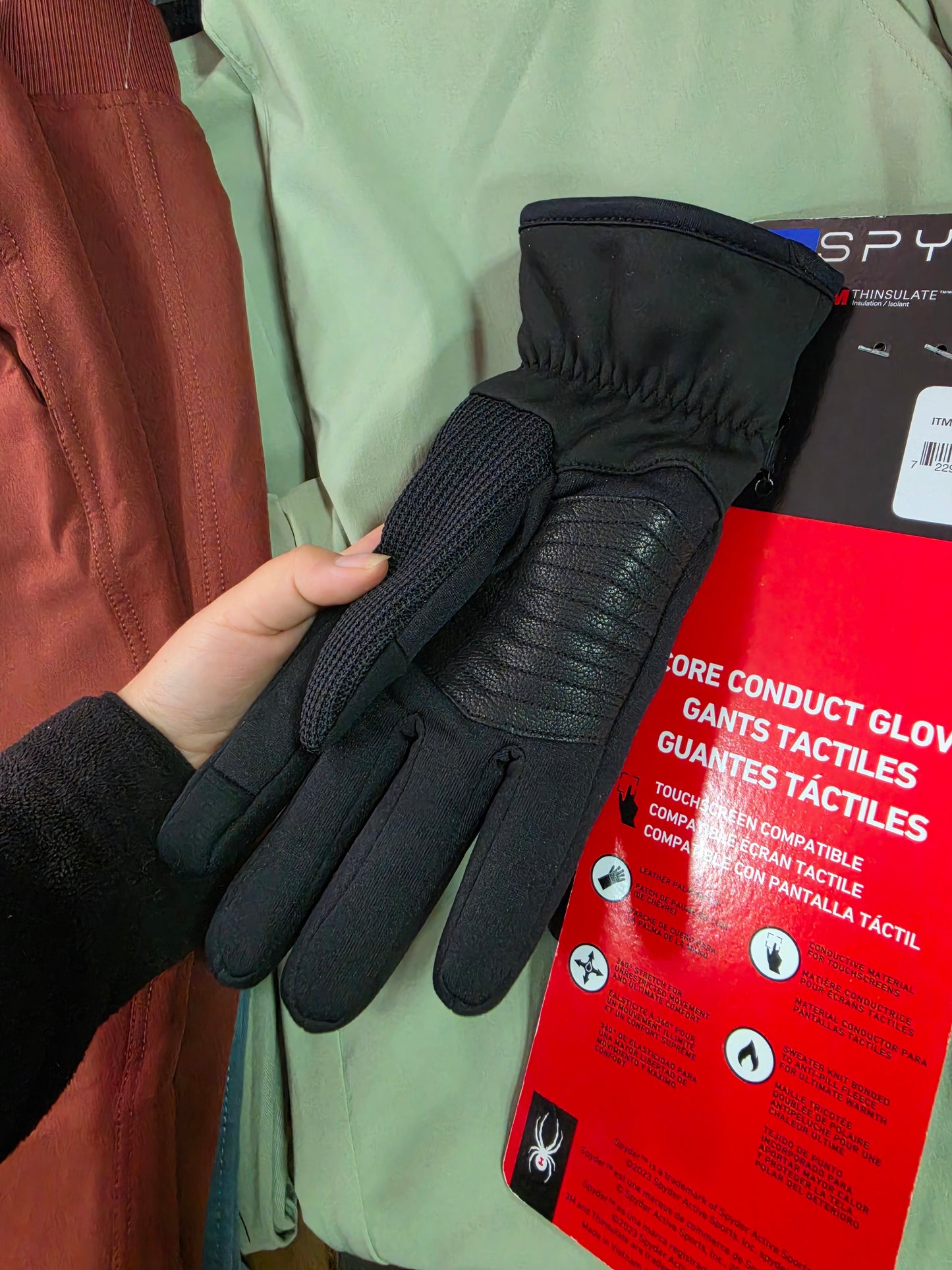 Guantes Invierno Hombre Spyder Térmicos Touch Pantalla Tactil