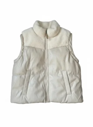 Chaqueta beige manga corta talla M