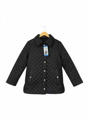 Chaqueta Acolchada Anne Klein Negra Mujer